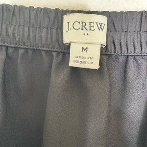 J. Crew Satin Midi Skirt